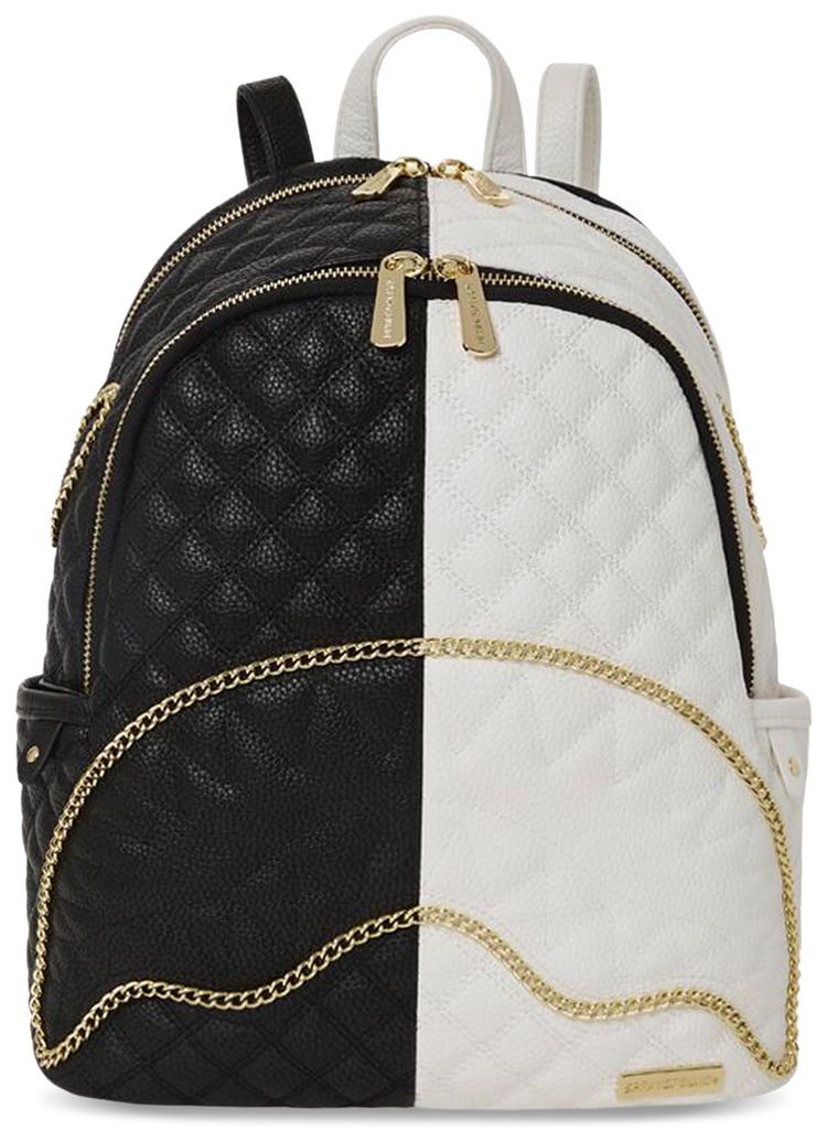 Sprayground Leveled Up Split Quilt Shark Savage Backpack Multicolor