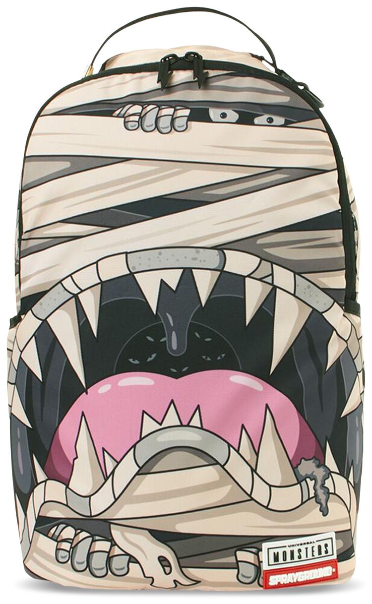 Sprayground Monsters Mummy Shark Backpack Multicolor