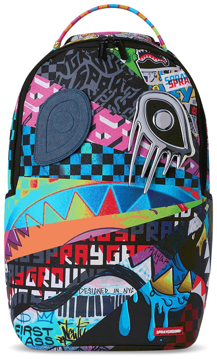 Sprayground Mood Mode 6 Removable Velcro Eyes Backpack Multicolor