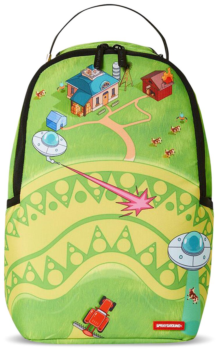 Sprayground Mini Alien Farm Backpack Multicolor