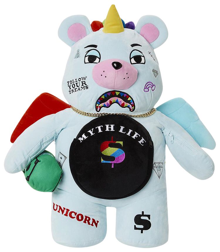 Sprayground Myth Life Moneybear Teddybear Backpack Multicolor