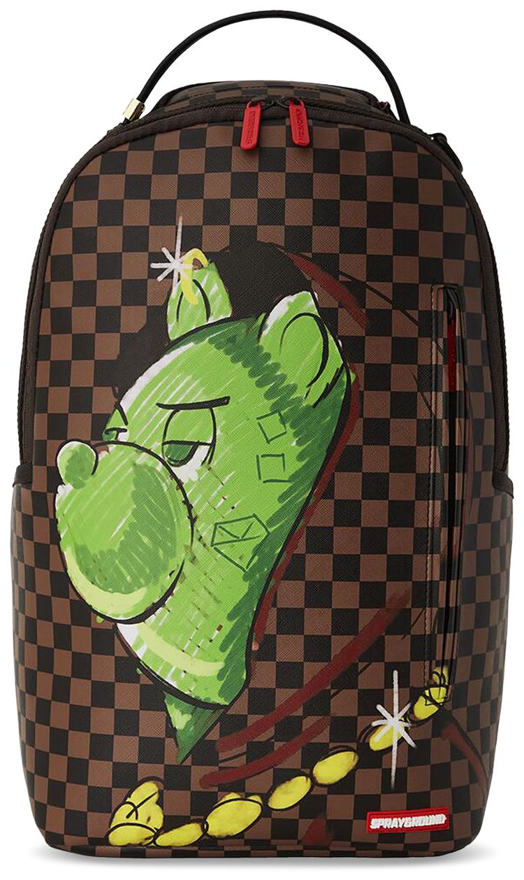 Sprayground Money Bear Deep In Thought Backpack Multicolor