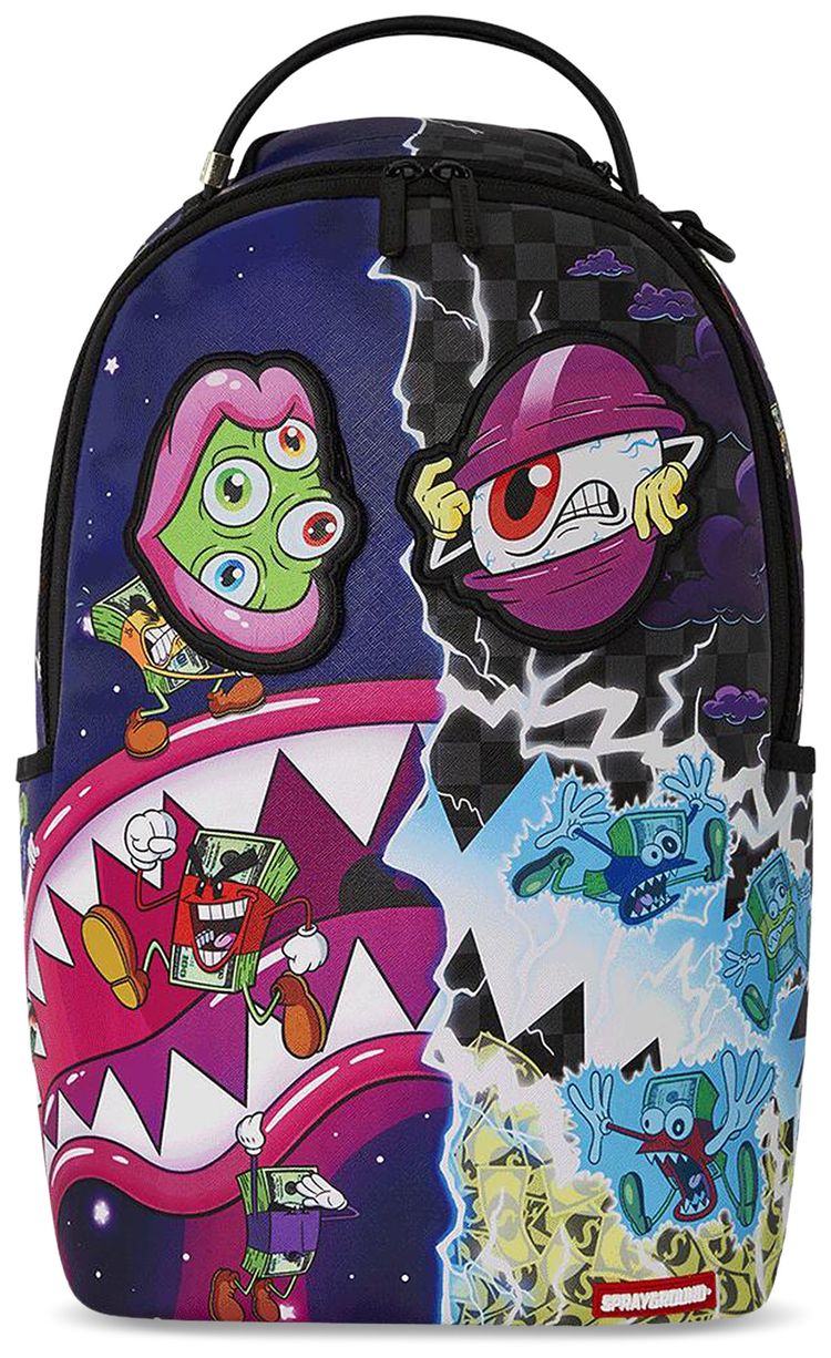 Sprayground Money Boys Split Crazy Eyes Backpack Multicolor