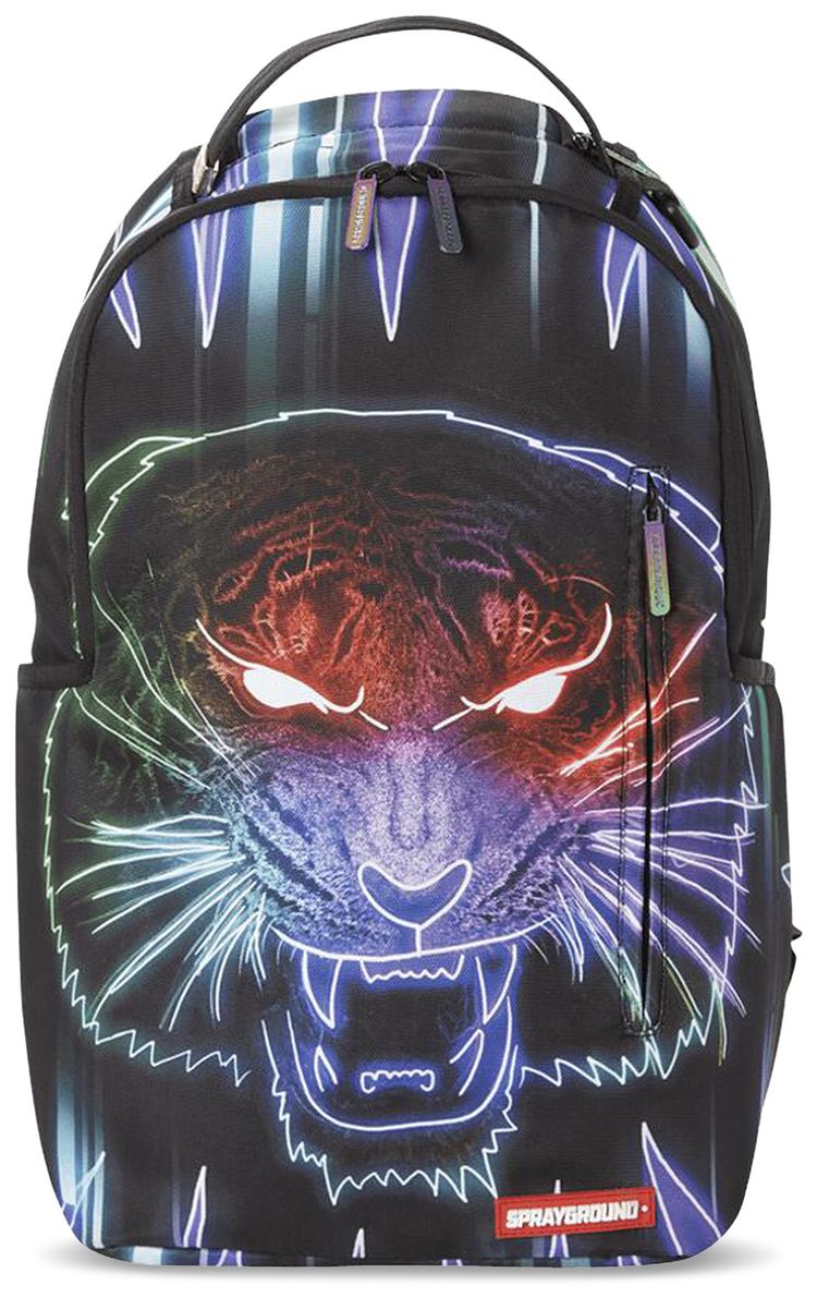 Sprayground Neon Tiger Backpack Multicolor