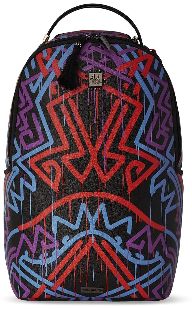 Sprayground AI African Intelligence The Shield Backpack Multicolor