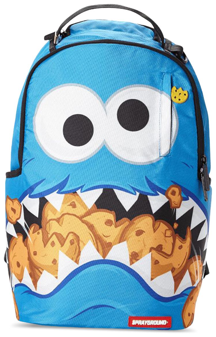 Sprayground Cookie Monster Shark Backpack Multicolor