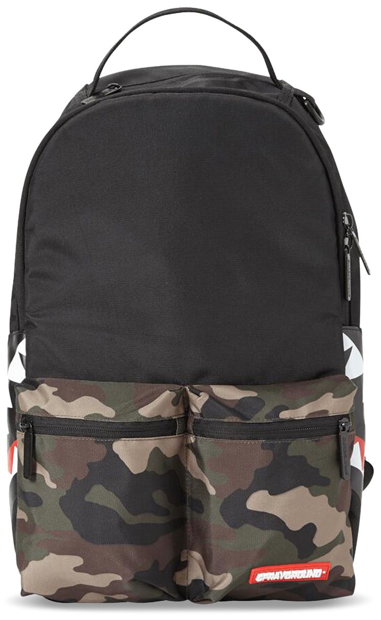 Sprayground Camo Side Shark Double Cargo Backpack Multicolor