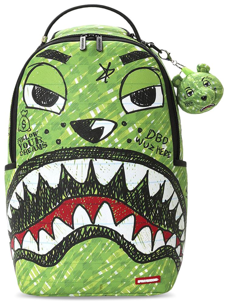 Sprayground Moneybear Chomp  Keychain Backpack Multicolor