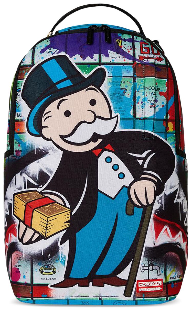 Sprayground Monopoly Money Moves Backpack Multicolor