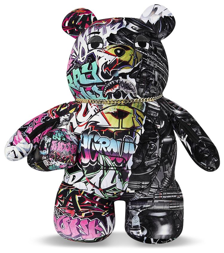 Sprayground New City Android Moneybear Teddybear Backpack Multicolor