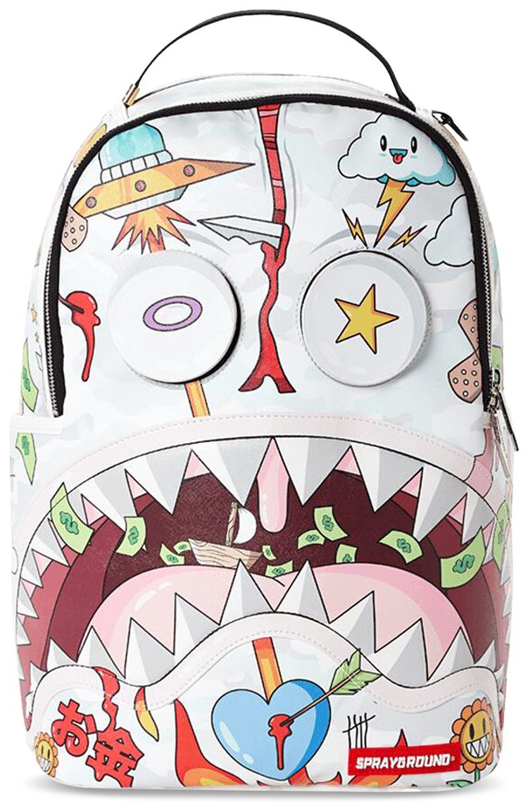 Sprayground Disturbed Shark Backpack Multicolor