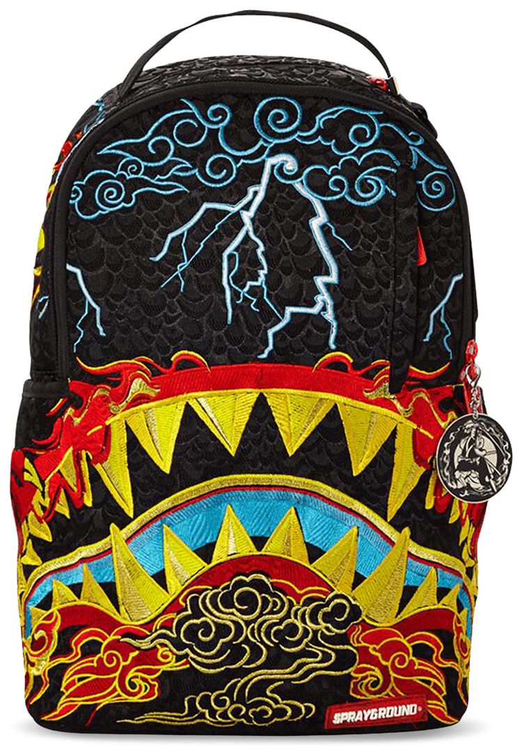 Sprayground Dragon Shark Nightmare Backpack Multicolor