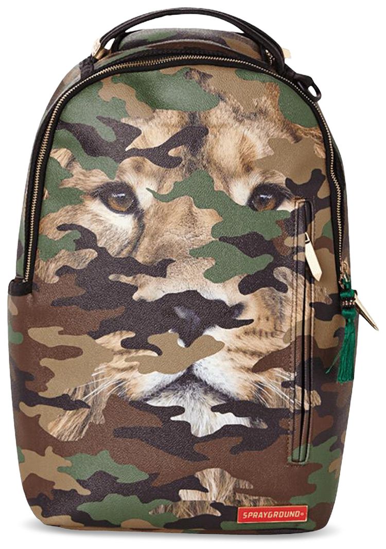 Sprayground Lion Camo Backpack Multicolor