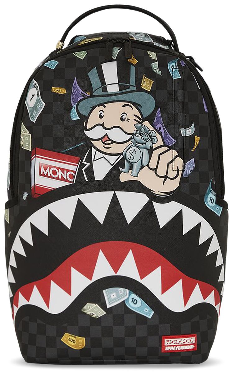 Sprayground Monopoly Shark Rich Backpack Multicolor