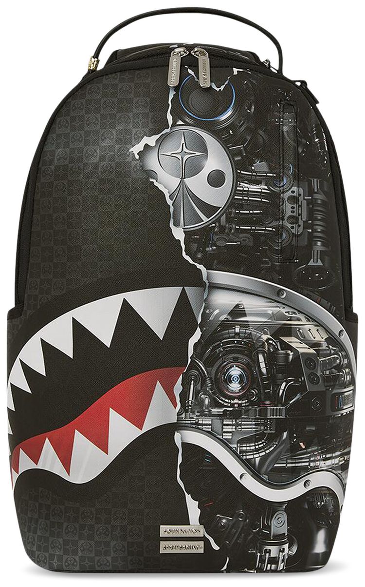 Sprayground Foundation Lady Demerzel Robotic Shark Backpack Multicolor