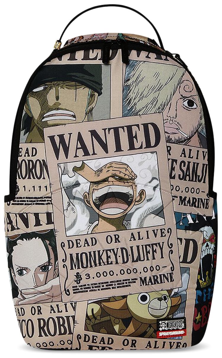 Sprayground One Piece Wanted Shark Posters Backpack Multicolor