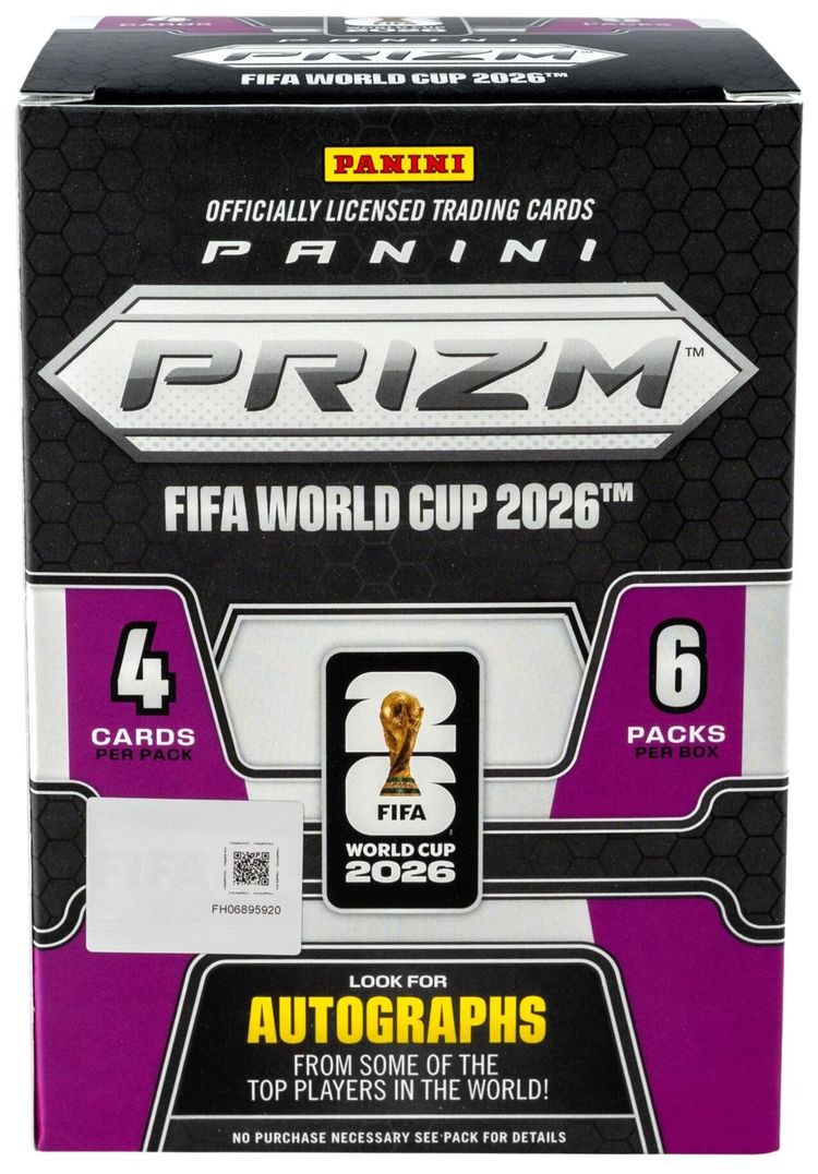 2026 Panini Prizm World Cup Soccer Blaster Box Amazon Exclusive Purple Parallels