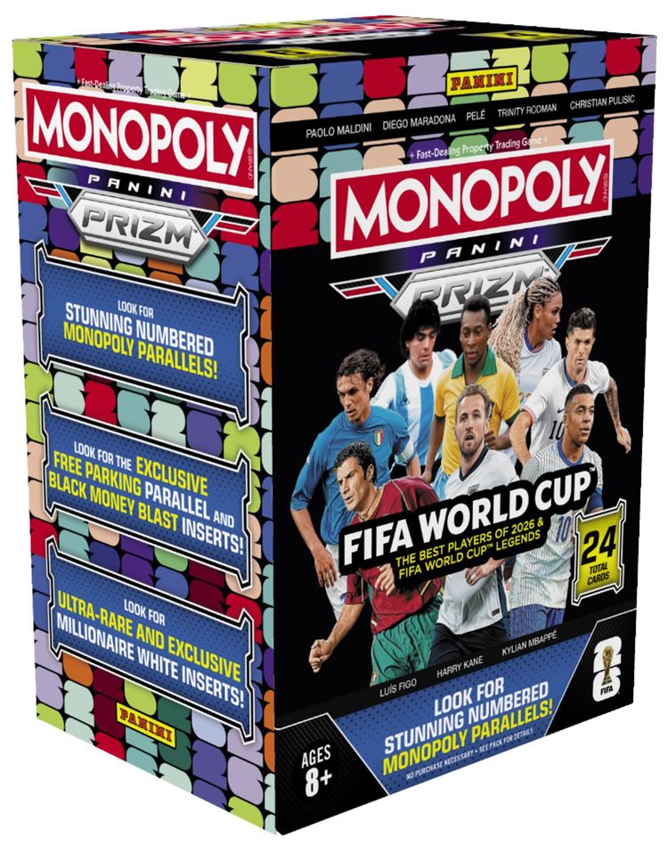 2026 Panini Prizm Monopoly FIFA World Cup Blaster Box