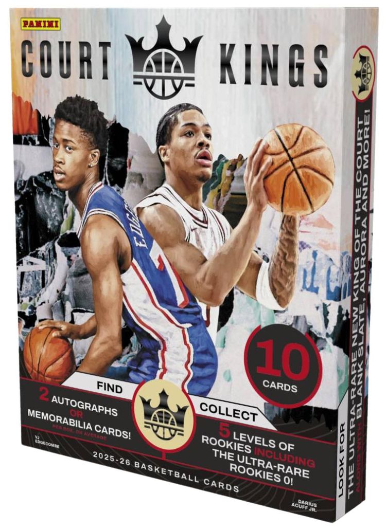 2025 26 Panini Court Kings Basketball Trading Card Hobby Box