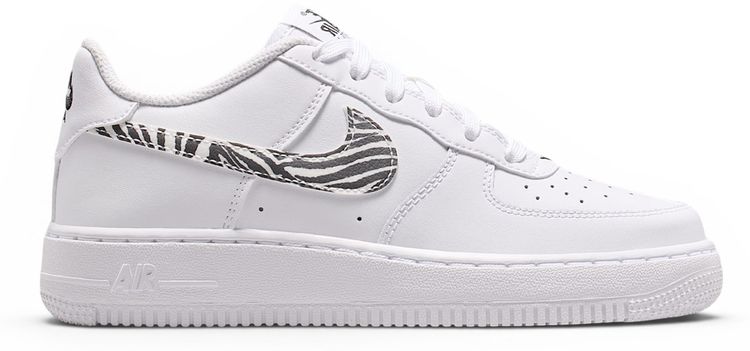 Nike Air Force 1 GS Zebra Swoosh