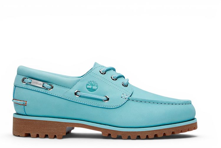 Jacquemus x Timberland 3 Eye Lug Boat Aqua