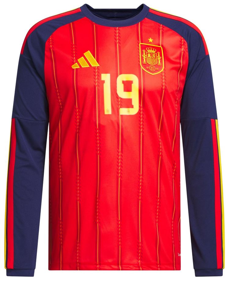 Adidas Spain 26 Home Yamal Long Sleeve Jersey Vivid Red