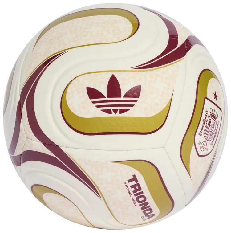Adidas Trionda Spain Away Club Ball Off WhiteTeam Coll BurgundyGold Metallic