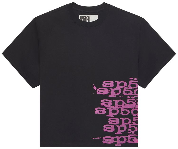Sp5der Stacked Tee Black