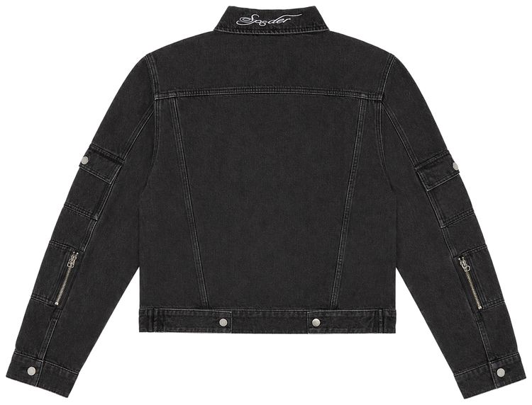 Sp5der Champions League Trucker Jacket Black