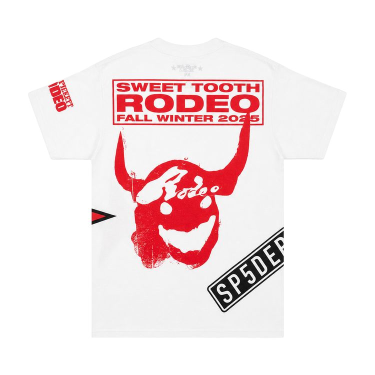 Sp5der Rodeo Horns Tee White