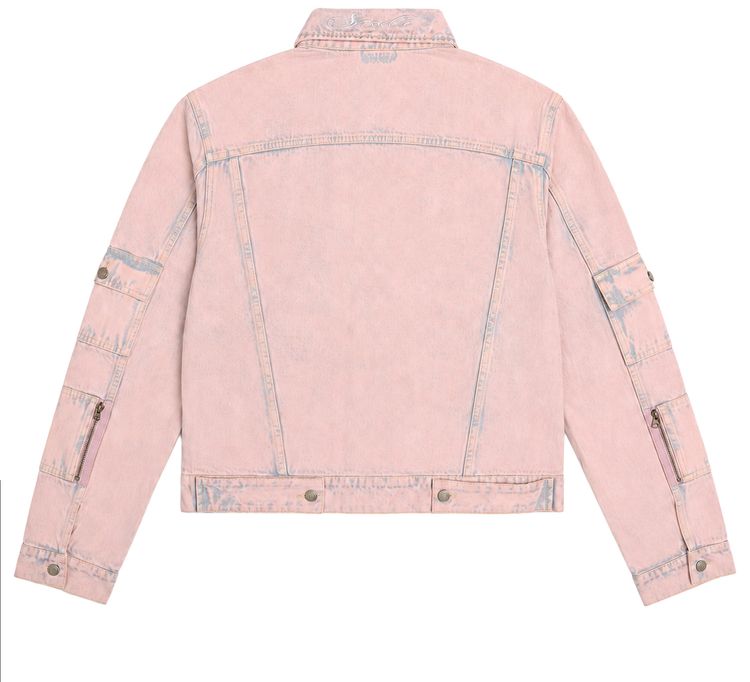 Sp5der Champions League Trucker Jacket Pink