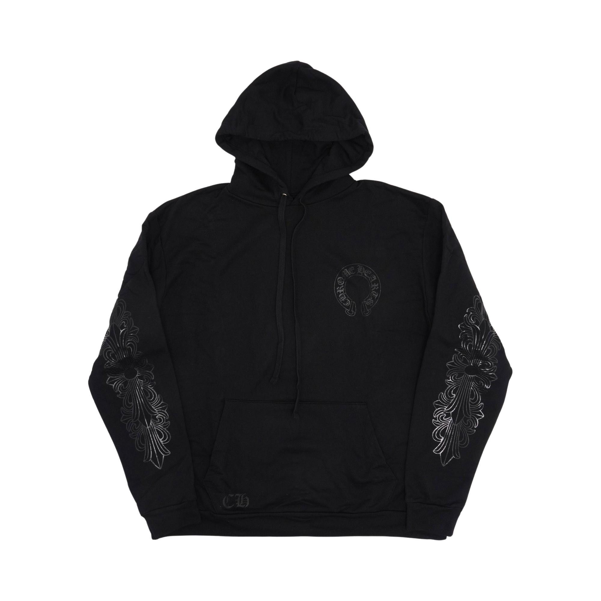 Buy Chrome Hearts Floral Horseshoe Hoodie 'Black' - 01383