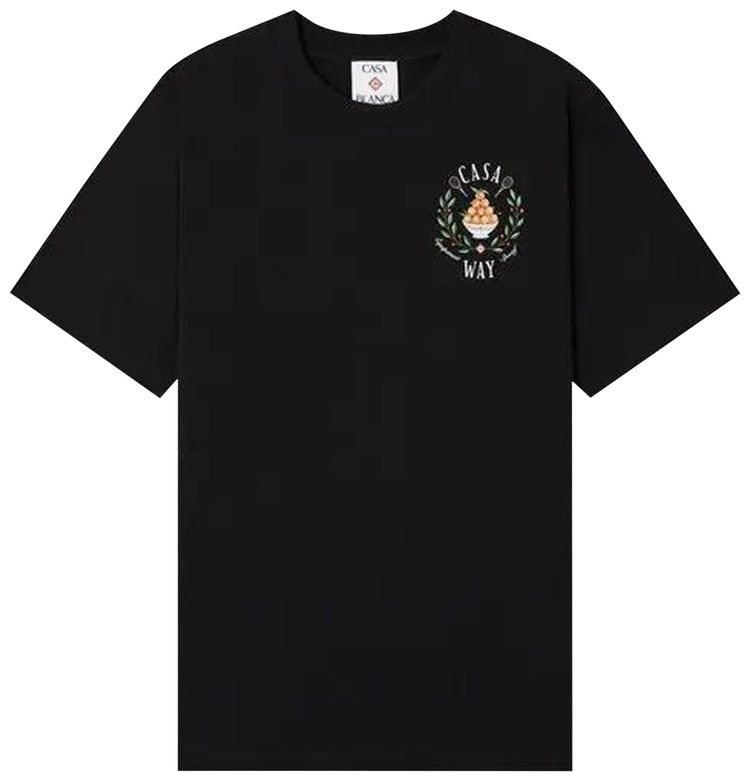 Casablanca Casaway Classic T Shirt Black