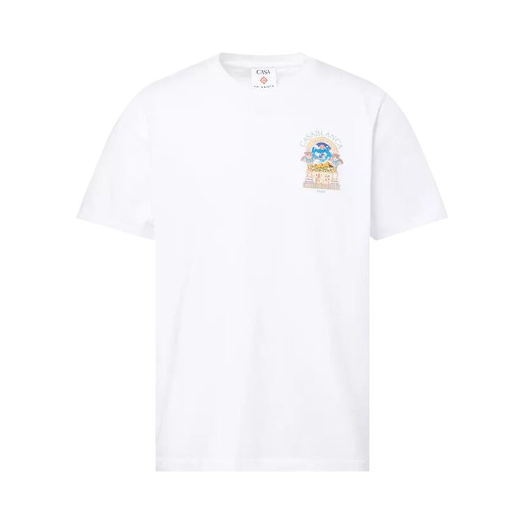Casablanca Egyptian Arch Classic T Shirt White