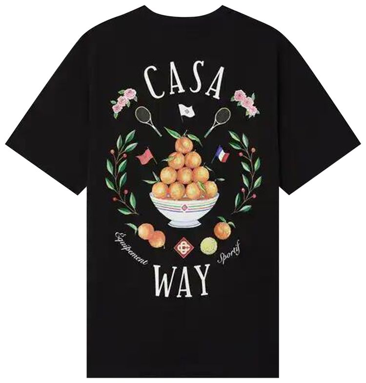 Casablanca Casaway Classic T Shirt Black