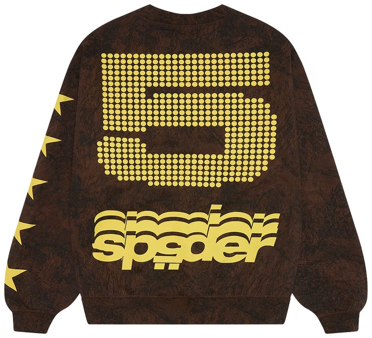 Sp5der 5 Crewneck Sweatshirt Brown
