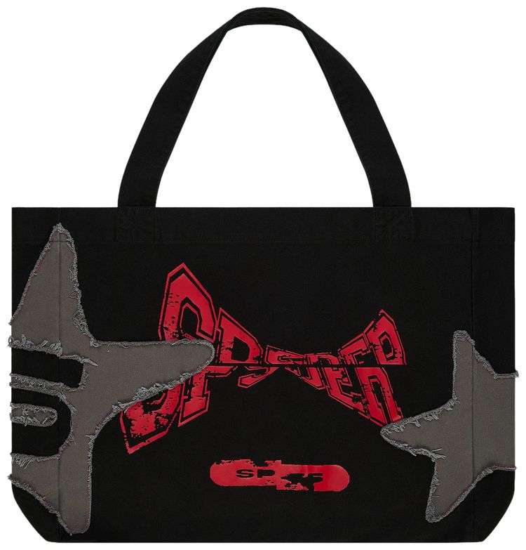 Sp5der Big Star Tote Black