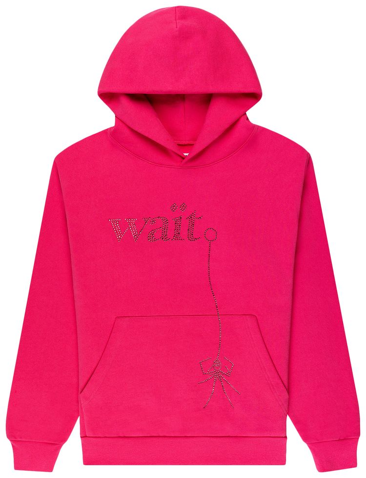 Sp5der Wait Stone Hoodie Pink