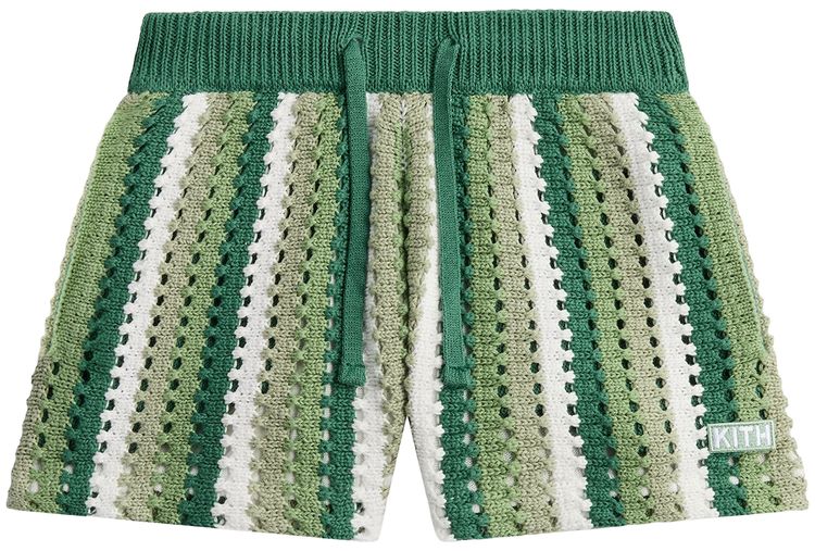 Kith Open Knit Camp Short Sage