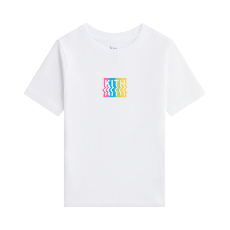 Kith Warp Logo Graphic Tee White