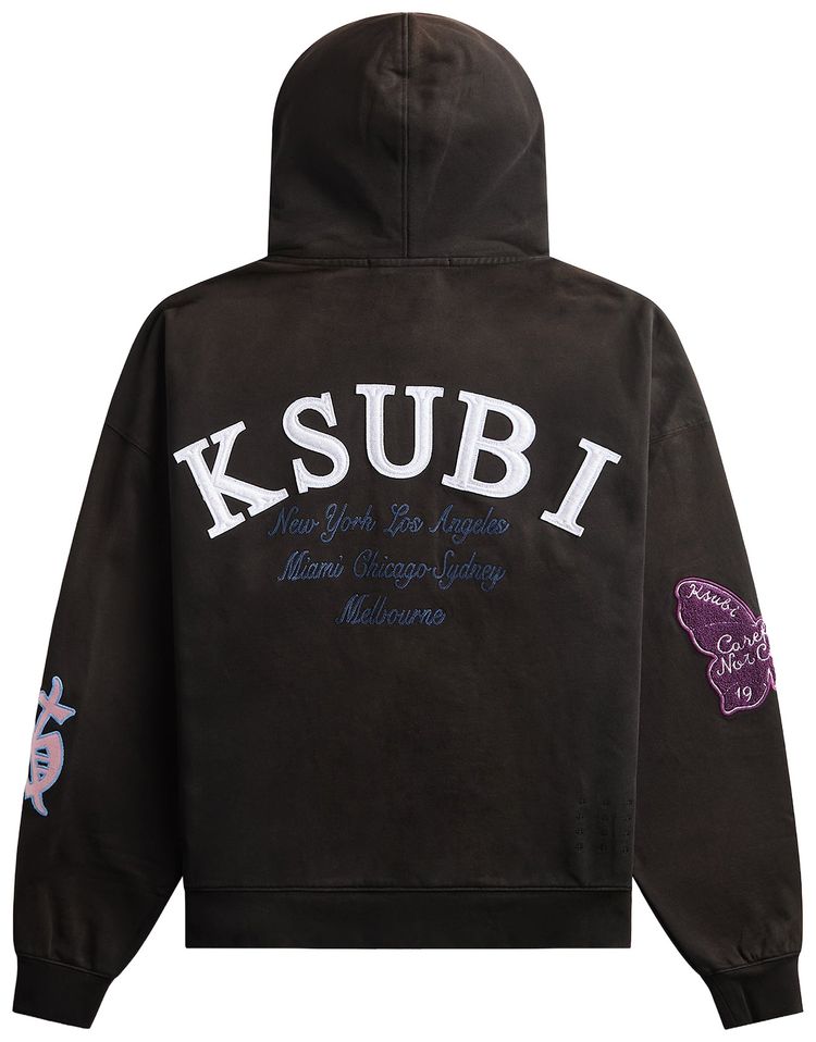 Ksubi Genesis Ekcess Zip Hoodie Charcoal