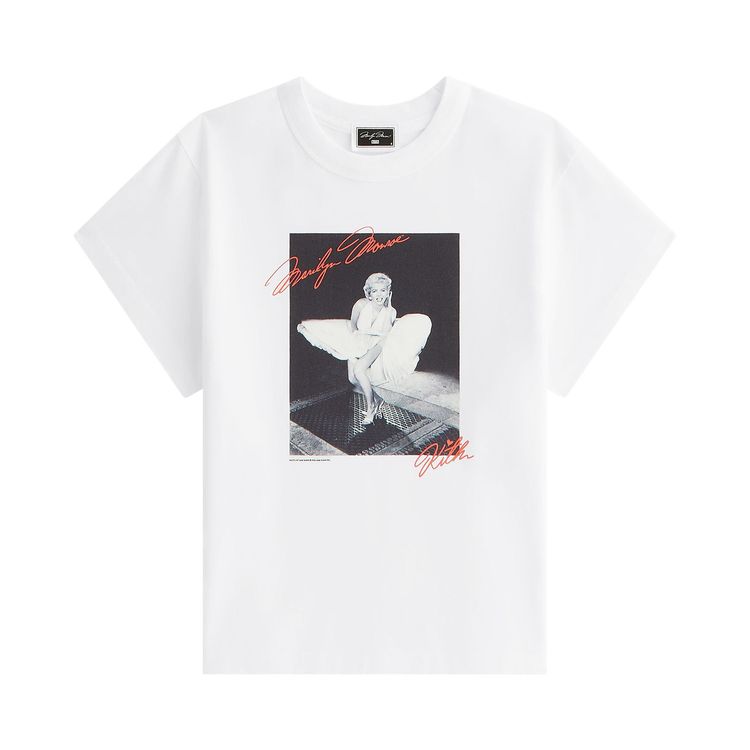 Kith Women For Marilyn Monroe Skirt Mulberry Vintage Tee White