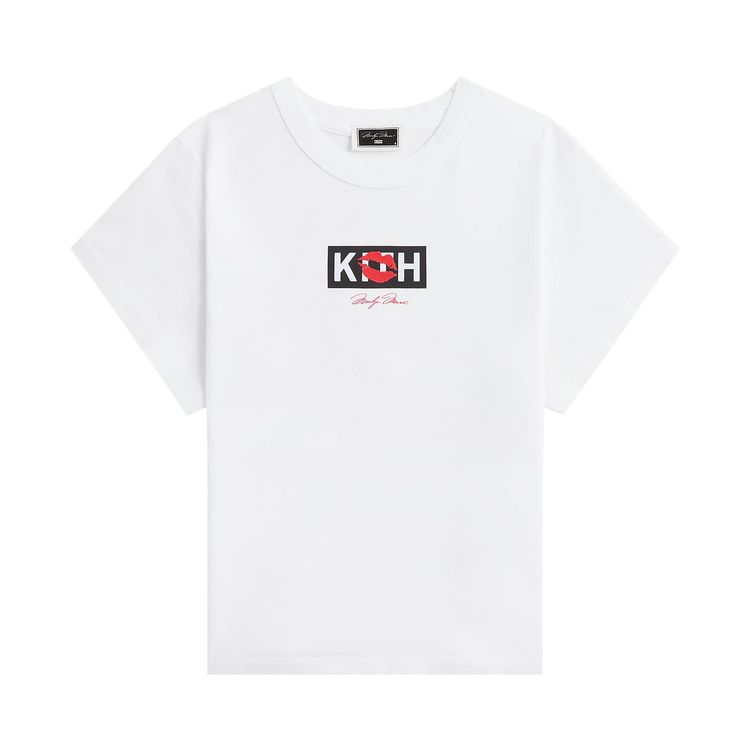 Kith Women For Marilyn Monroe Kiss Mulberry Vintage Tee White