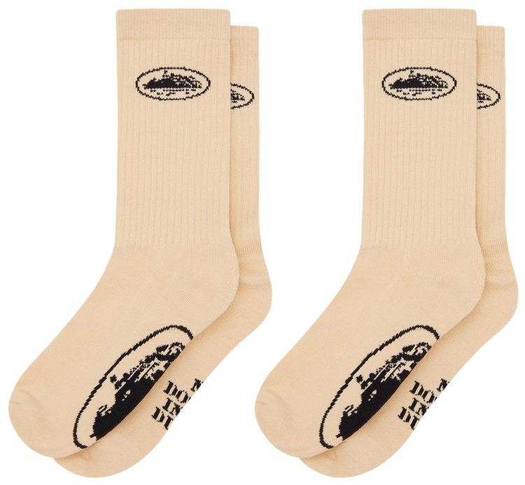 Corteiz Alcatraz Socks Creme