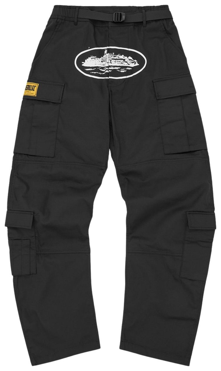 Corteiz Alcatraz Cargo Pant Black