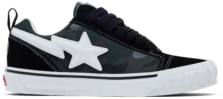 BAPE x Vans Premium Knu Skool Camo Black