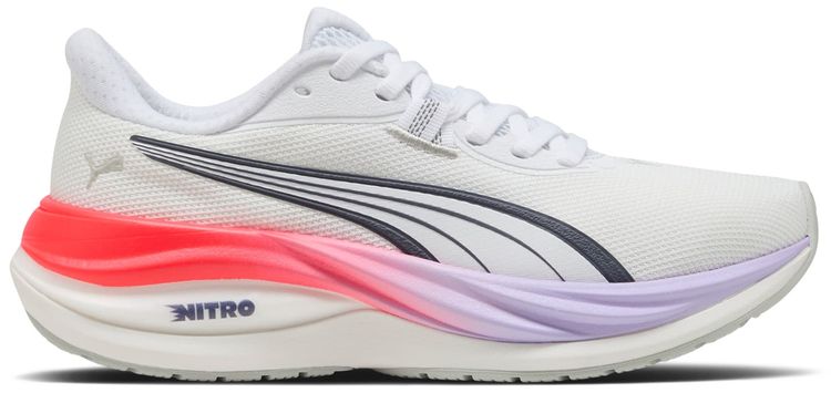 Puma Electrify Nitro 5 Big Kid White Ultra Red