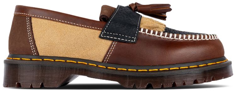 Dr Martens Adrian Patchwork Butterscotch Dark Brown