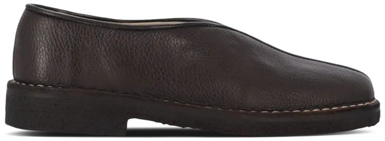 Lemaire Wmns Piped Crepe Slipper Dark Brown