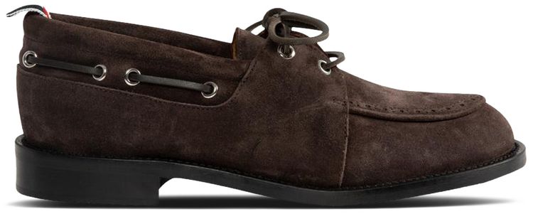 Thom Browne Padded Boat Shoe Dark Brown